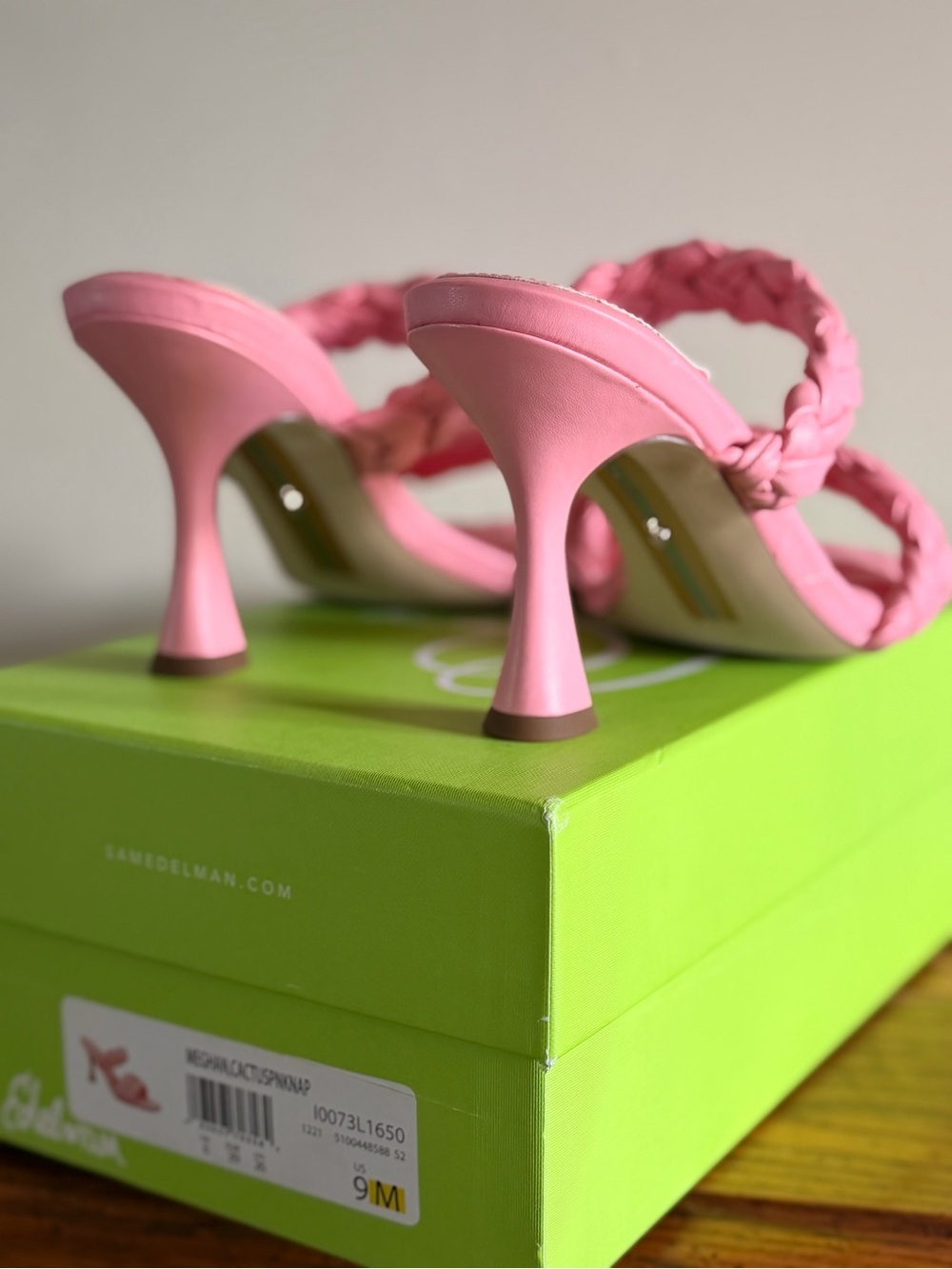 Sam Edelman Meghan Braided Mule Heels summer chic preppy coastal brunch NWT NIB - Picture 6 of 16